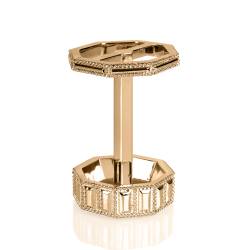 Tandbrsteholder Nu Steel Glitz Gold Resin