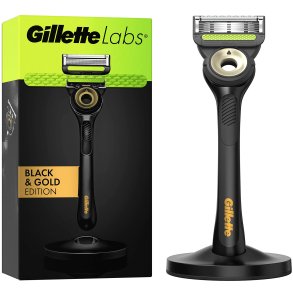 GILLETTE LABS Barberskraber Black & Gold Edition + Magnetdock