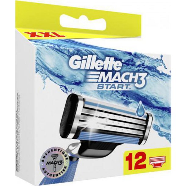 GILLETTE Mach3 Start Barberblade 12 stk.