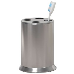 Tandbrsteholder Nu Steel Newport rustfrit stl &amp; tin