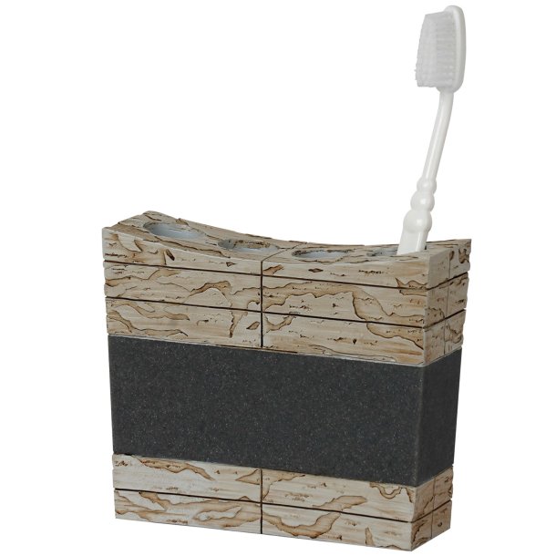 Tandbrsteholder Nu Steel Rustic Stonedust &amp; Cement 