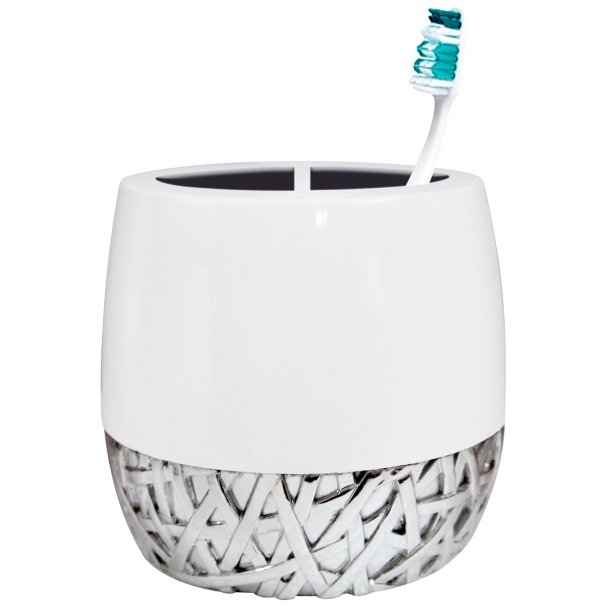 Tandbrsteholder Nu Steel Bali Resin &amp; Stainless Steel