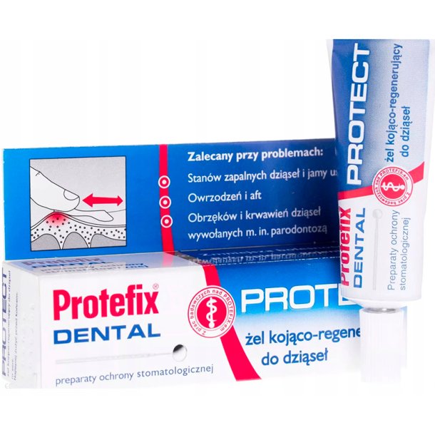 Lindrande &amp; Regenererande Gel fr Tandktt PROTEFIX Dental