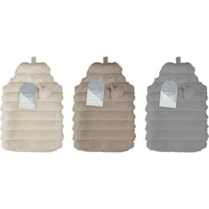 Vrmedyna med faux fur-verdrag och sta pom-poms  1,7 liter