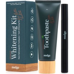 NUDGE Naturlig Hydroxyapatit Whitening Tandkrm + Tandblekningspenna