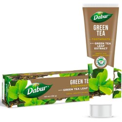 Naturlig Ayurvedisk Tandpasta DABUR Green Tea Leaf Extracts 100ml