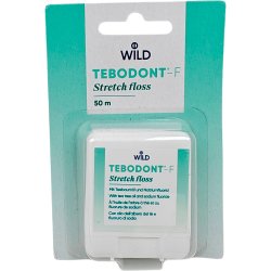 Premium Tanntrd med Tea Tree Oil &amp; Fluor WILD TEBODONT-F Stretch Floss 50 mtr.