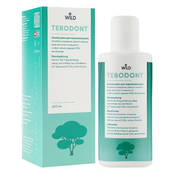 Tea Tree &amp; Xylitol Munnvann Wild Pharma TEBODONT 500 ml