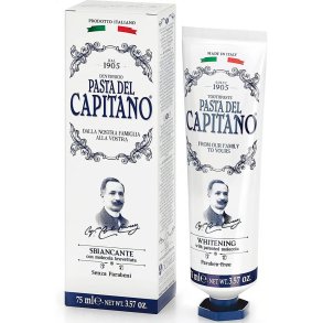 Italiensk Whitening Tandpasta PASTA DEL CAPITANO 75 ml.