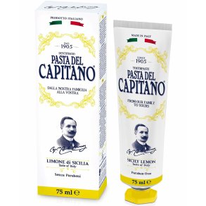  Italiensk Tandpasta PASTA DEL CAPITANO Sicily Lemon 75 ml.