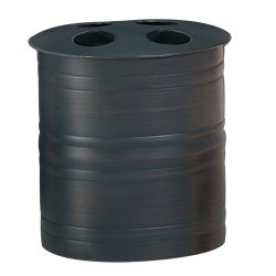 Tandbrsteholder Nu Steel Bogart Oil-Rubbed Bronze &amp; Steel 