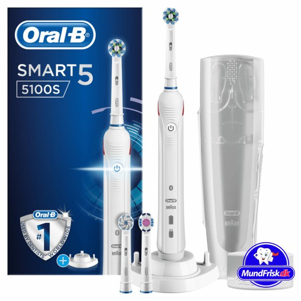 Oral-B SMART 5 5100s Elektrisk tannbrste + Etui &amp; Ekstra Brstehoder