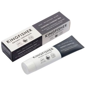 Naturlig Whitening Tannpasta KINGFISHER Charcoal 100 ml