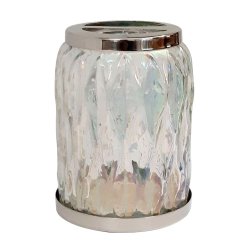 Tandbrsteholder NU Steel Klart glas med skinnende stl 