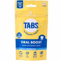 Hydroxyapatit Tandpasta Tabletter ECOLIVING Oral Boost Peppermint Fluorfri 125 stk.