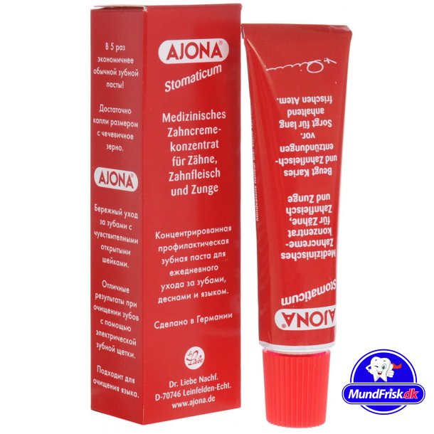 Ajona Stomaticum tandcreme-koncentrat til pleje af tnder, tandkd og tunge 6 ml