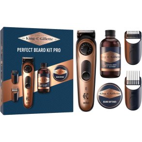 GILLETTE King C. Pro Gaveske Elektrisk Skgtrimmer + Beard Wash + Beard Softener