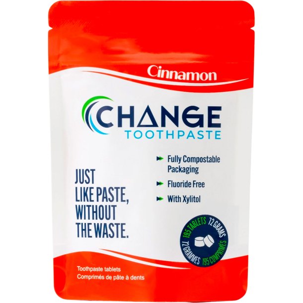 Xylitol Tandpasta Tabletter CHANGE Cinnamon 195 stk.