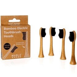 Bambus Borsthuvuden till Philips One Eltandborstar MABLE 4 st. Kompatibla