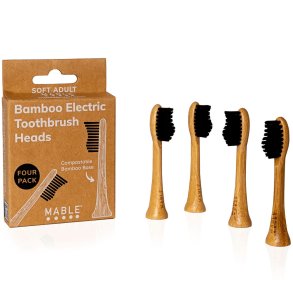 Bambus Borsthuvuden till Philips One Eltandborstar MABLE 4 st. Kompatibla