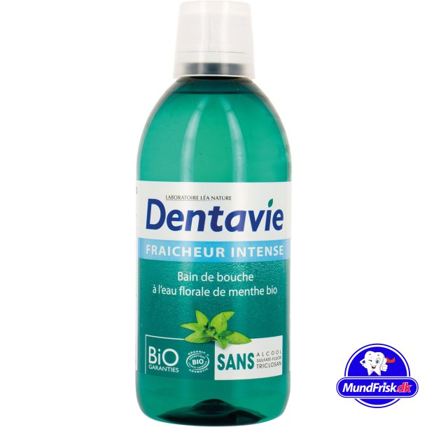 Ekologisk Aloe Vera Munvatten DENTAVIE Intense Freshness 500 ml