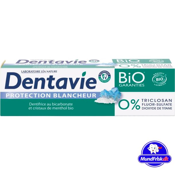 Ekologisk Whitening Tandkrm DENTAVIE Whiteness Protection Xylitol 75 ml