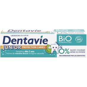  Ekologisk Xylitol Barntandkrm DENTAVIE Caries Protection 75 ml