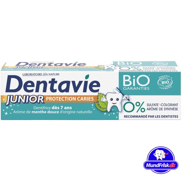  Ekologisk Xylitol Barntandkrm DENTAVIE Caries Protection 75 ml
