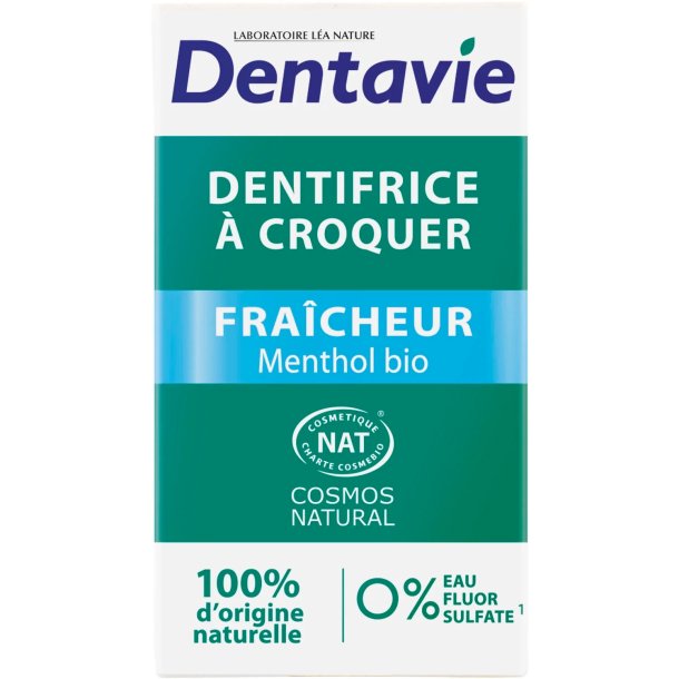 Natrliche Xylitol Zahnpasta Tabletten DENTAVIE Fresh Menthol 60 Stk.