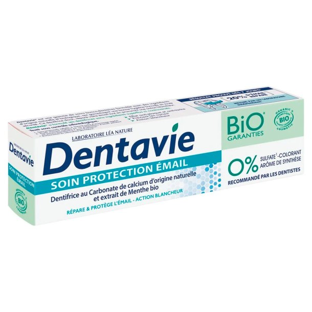 Ekologisk Hydroxyapatit Tandkr�m DENTAVIE Enamel Protection Xylitol 75 ml