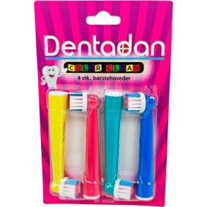 DENTADAN Color Clean Brstehoveder til Oral-B Kompatible 4 stk. 