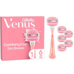 Gillette VENUS Comfortglide Spa Breeze Barberskraber Inkl. 5 stk. Barberblade