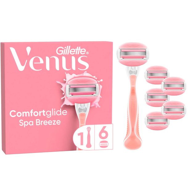 Gillette VENUS Comfortglide Spa Breeze Barberskraber Inkl. 5 stk. Barberblade
