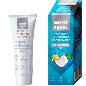 Tandblegning Tandpasta WHITE PEARL Coconut PAP WHitening 100g