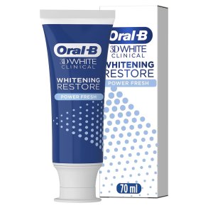 Tandblegning Tandpasta ORAL-B 3D White Clinical Whitening Restore 70 ml