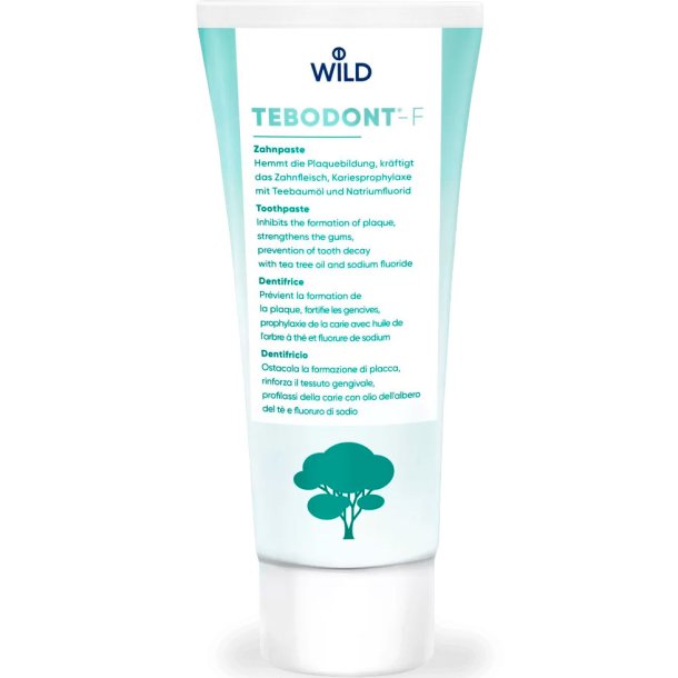 Tea Tree &amp; Xylitol Tannpasta TEBODONT med Fluor 75ml