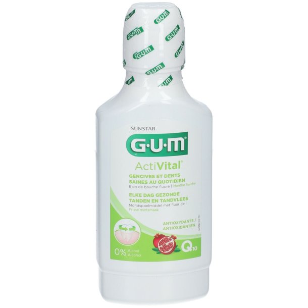 GUM ActiVital Q10 Munvatten Med Antioxidanter 300 ml