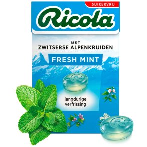 RICOLA Urtebolsjer Fresh Mint Pse 50g