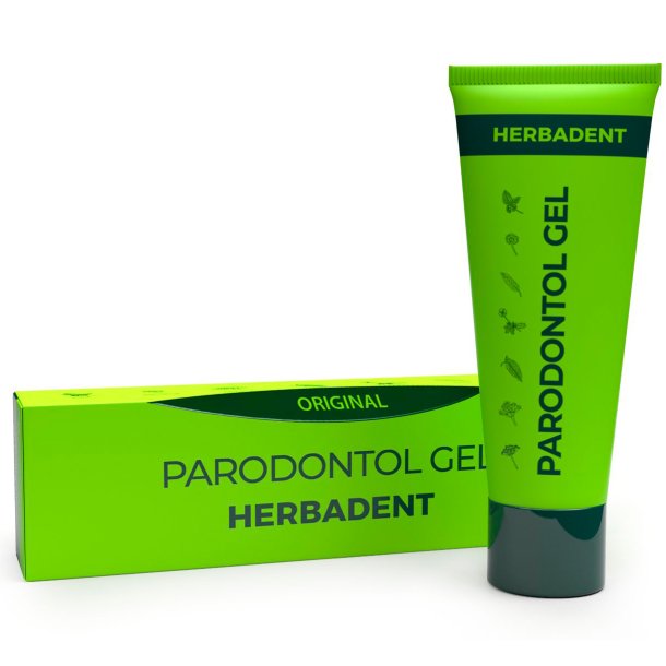 Naturlig lindring &amp; pleie av tannkjtt HERBADENT Original Parodontal Gel 25g