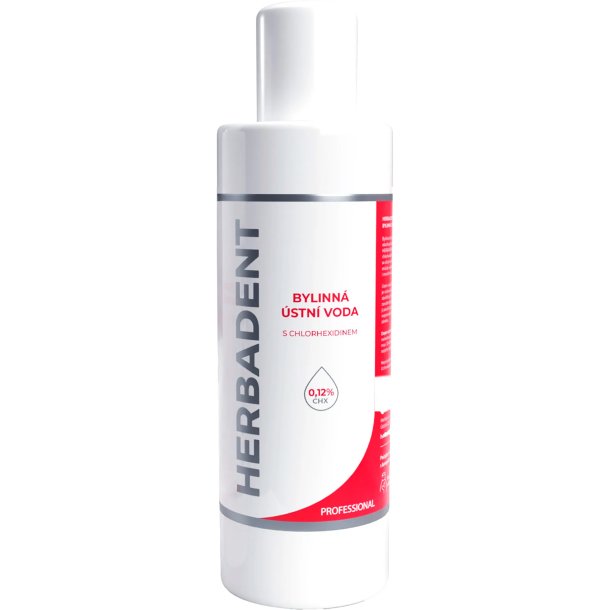 Urtebasert Klorhexidin Munnvann 0.12 % HERBADENT Herbal Professional 240 ml