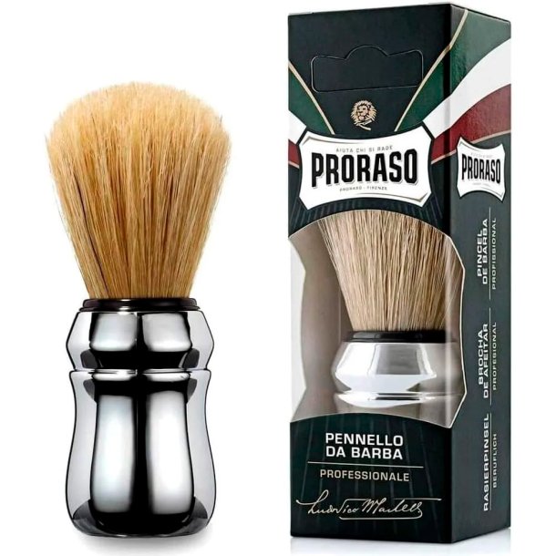 Barberbrste PRORASO Professionel Barberkost Svinebrstehr