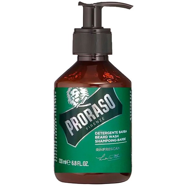 Skgshampoo PRORASO Refreshing (Eucalyptus &amp; Menthol) Beard Wash 200 ml.