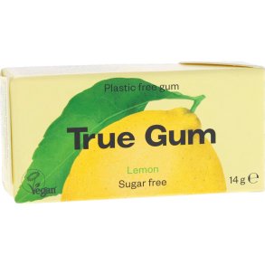 Naturlig Xylitol Tuggummi TRUE GUM Lemon 14g