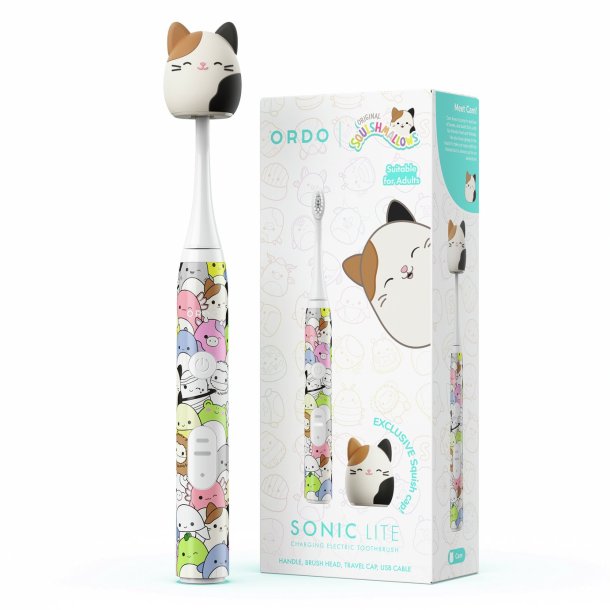 Squishmallows Cam Multi Character ORDO Sonic Genopladelig El-tandbrste til Brn