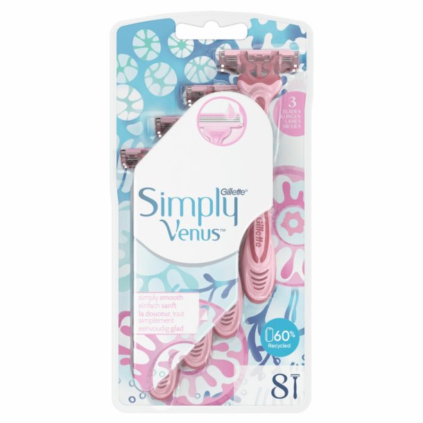 Gillette VENUS 3 Engangsskrabere 8 stk.