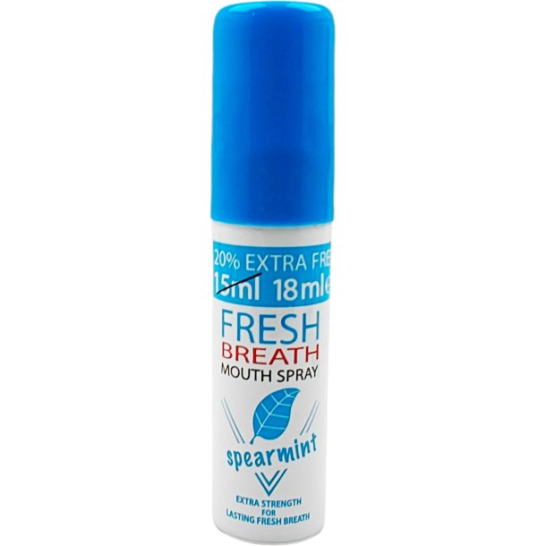 Fresh Breath Spearmint Mundspray  Ekstra styrke for frisk nde hele dagen 20 ml