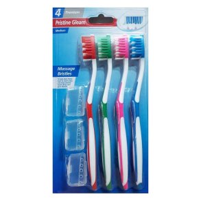 4 st. Tandborstar PRISTINA GLEAM Premium (Medium)