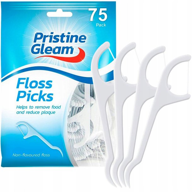 Tandtrdsbyglar PRISTINA GLEAM Floss Picks 75 st.