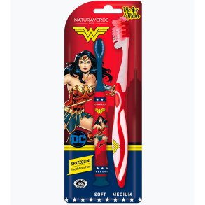 Tandborstset fr mor och barn WONDER WOMAN Me & My Mum NATURAVERDE
