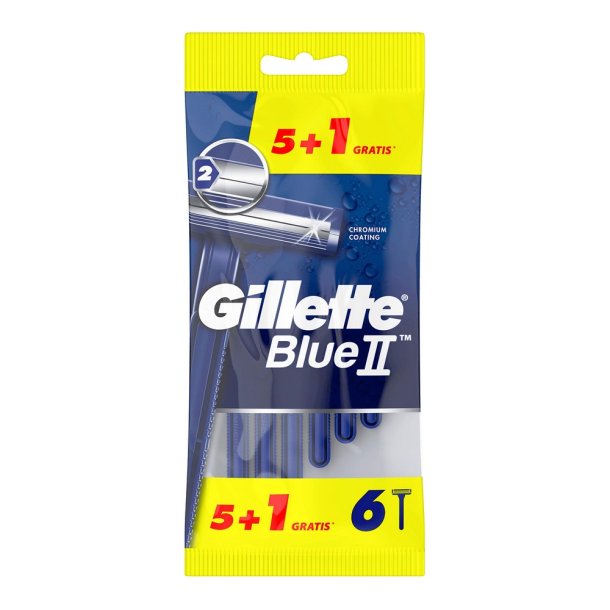 GILLETTE Blue II Engangsskrabere 6 stk.